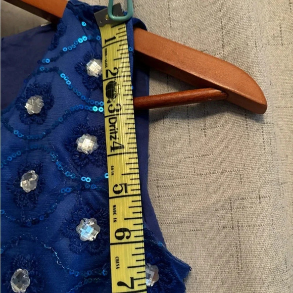 No brand Royal Blue Girls Formal Dress. Fits First /Second Grade Girl. “160”. - Picture 11 of 12